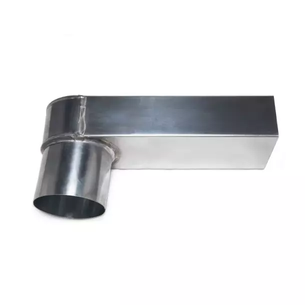 Stadsuitloop 60 x 100 mm (uitloop Ø80 mm) 1 Stadsuitloop 60 x 100 mm (uitloop Ø80 mm)
