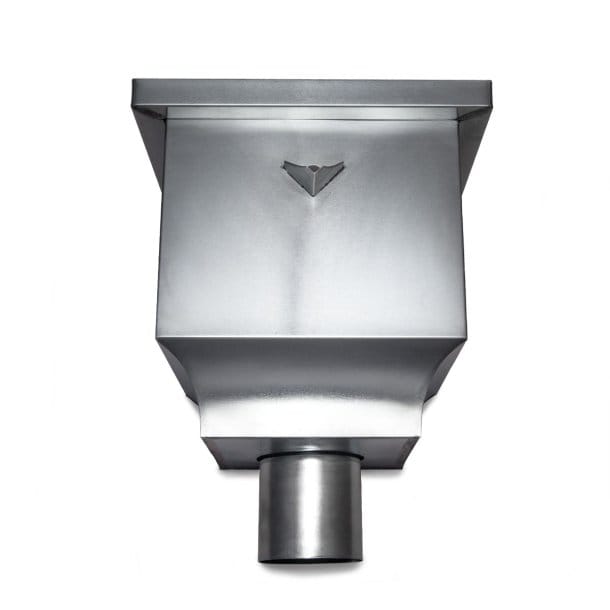 Vergaarbak zink Brabants Ø80 mm 1 Vergaarbak zink Brabants Ø80 mm